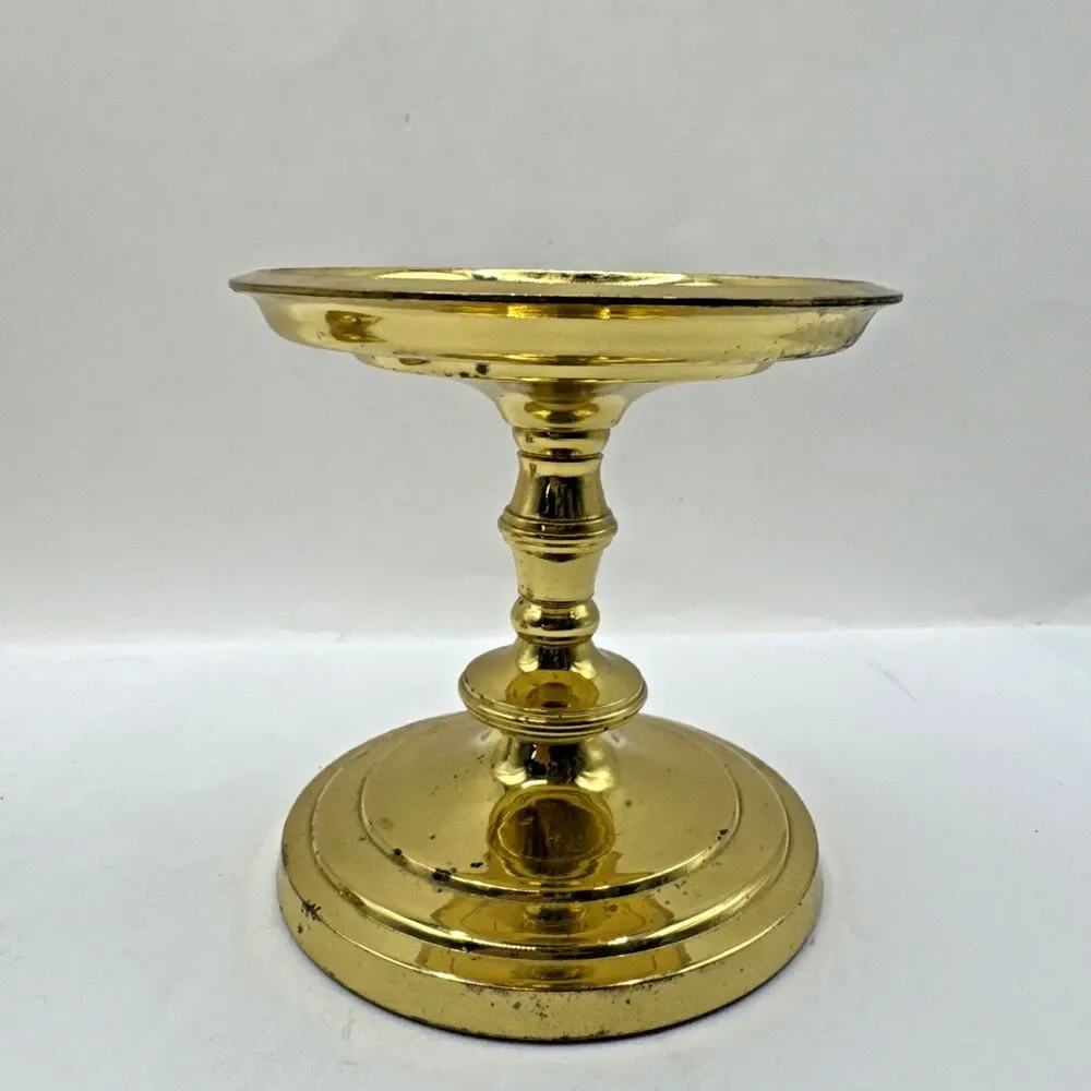 Vintage Brass Candlesticks Holders Mixed Lot Of 3 Various Size and Bases